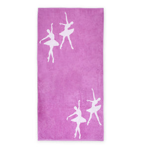 Purple Ballerina Towel