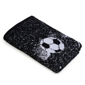 Black & White Football Towel