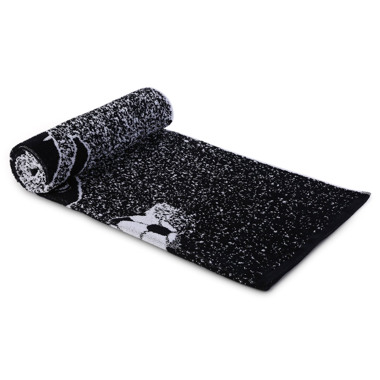 Black & White Football Towel