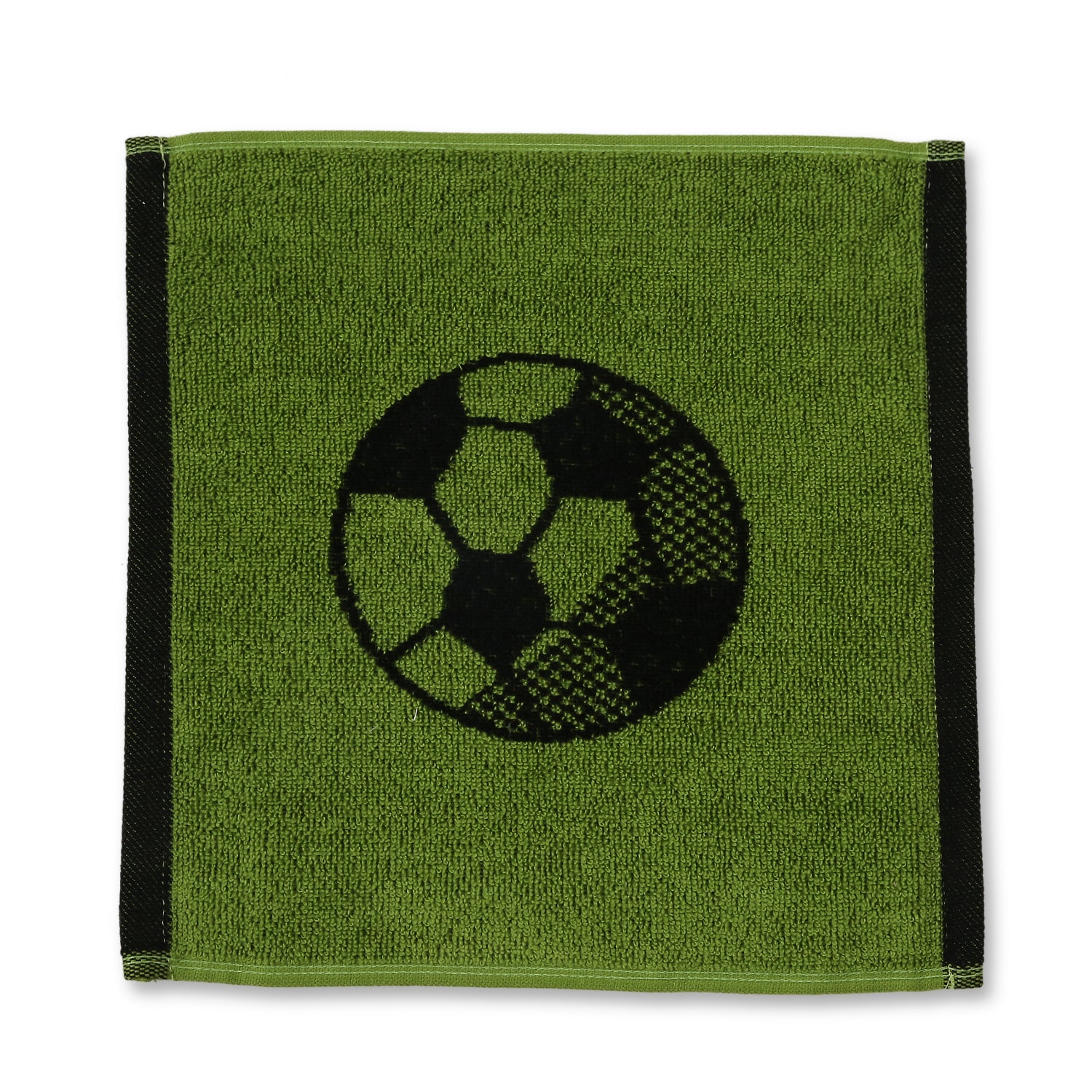 Green & Black Football Wash Towel