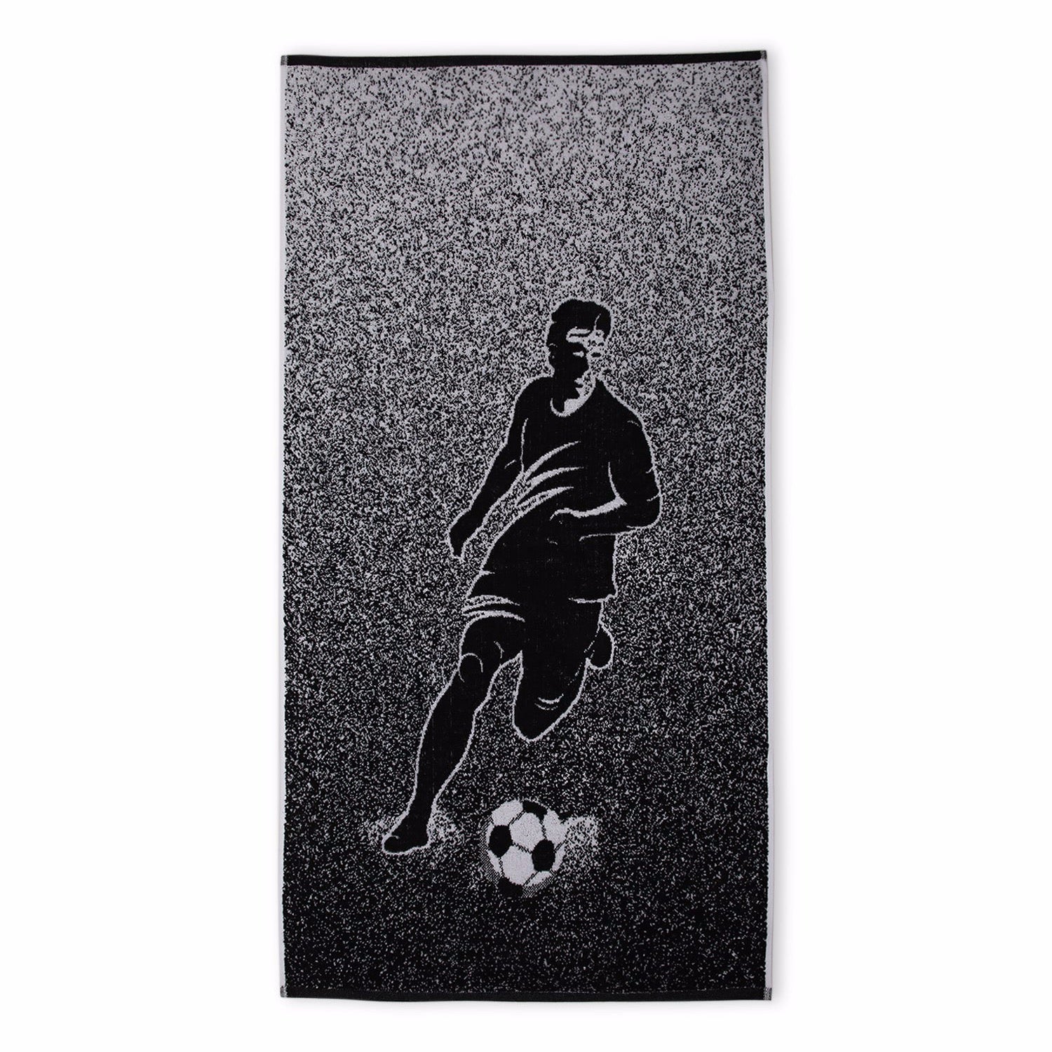 Black & White Football Towel