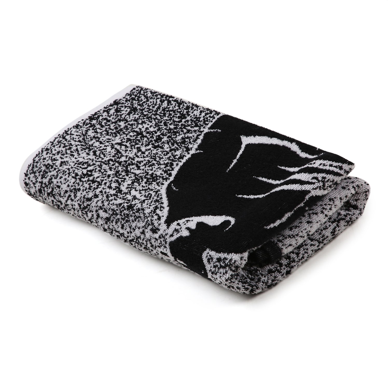 Black & White Football Towel