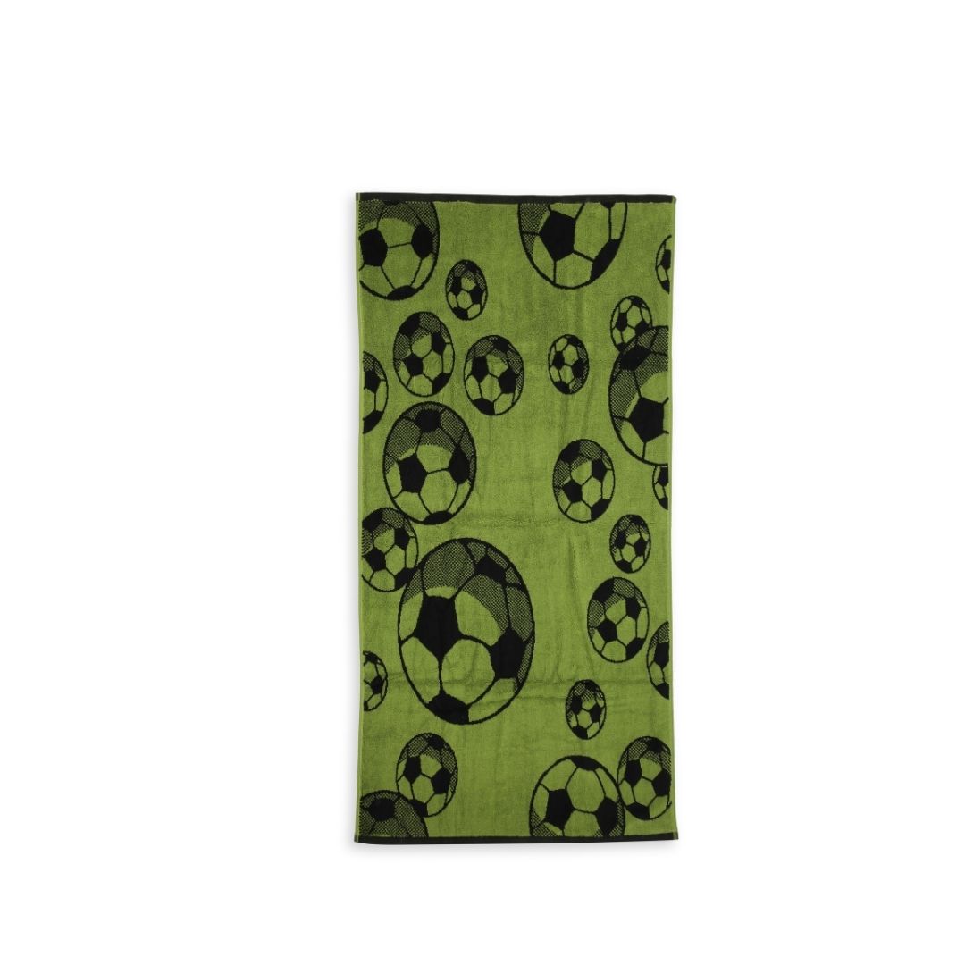Green & Black Football Towel