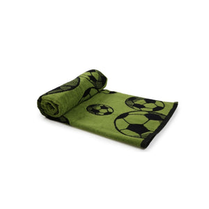 Green & Black Football Towel
