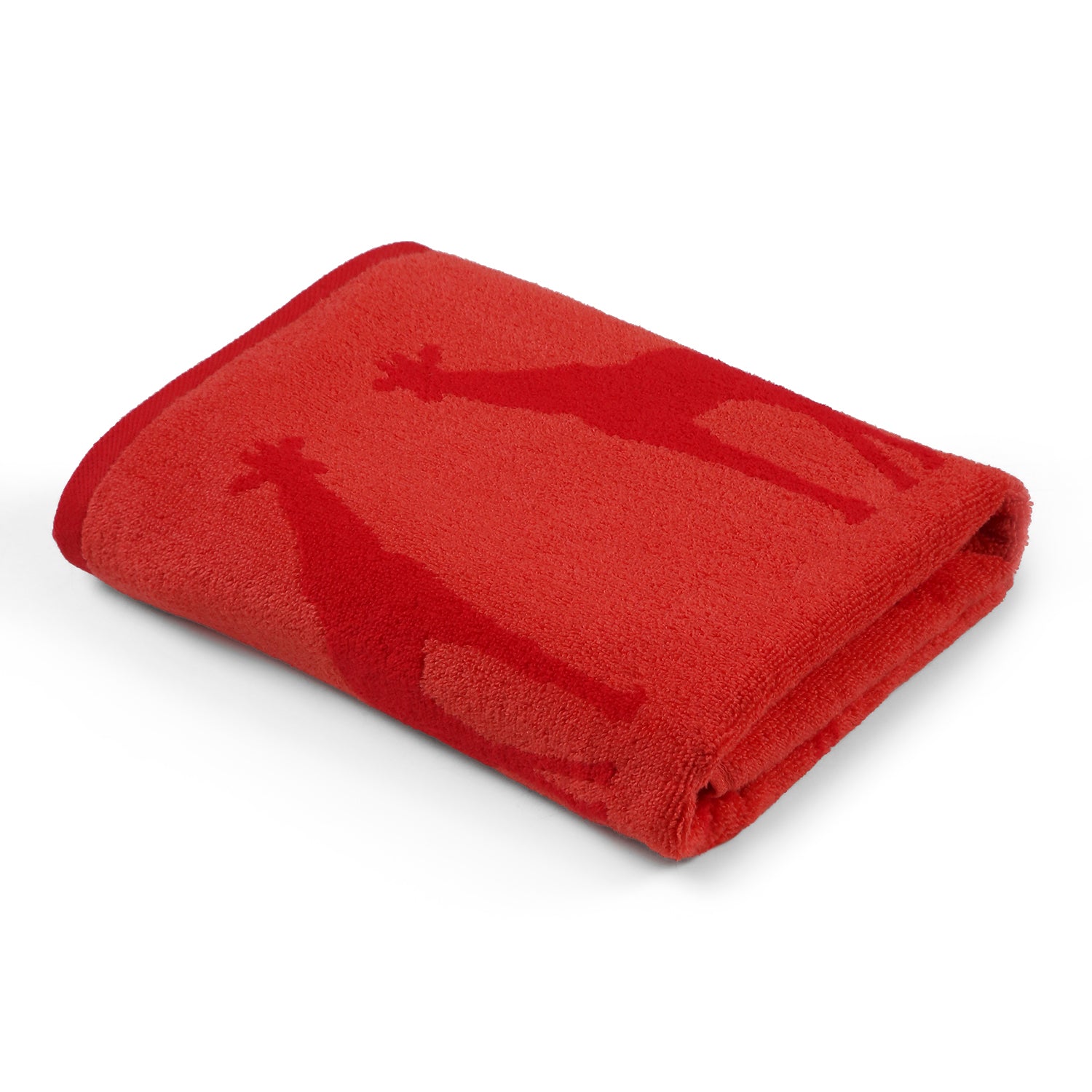 Red Giraffe Towel