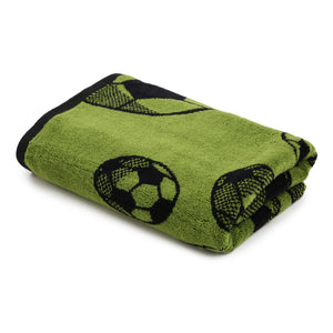 Green & Black Football Towel