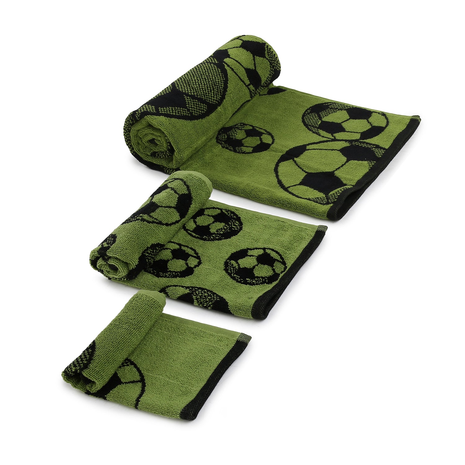 Green & Black Football Set