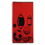 Load image into Gallery viewer, Red Football Towel
