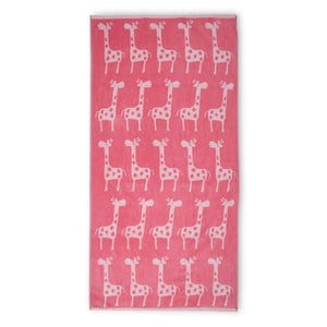 Pink Giraffe Towel
