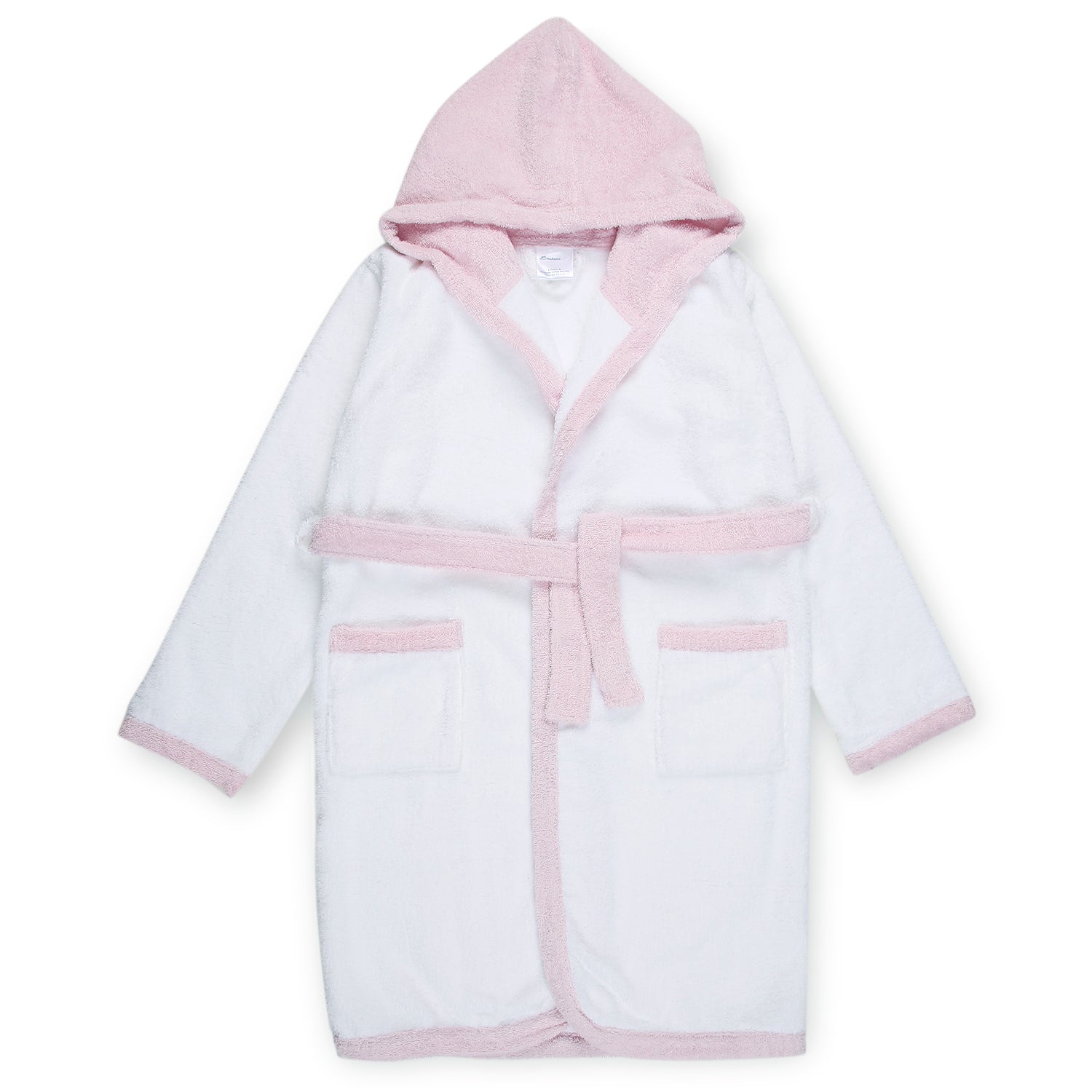 Plain Pink & White Bathrobe