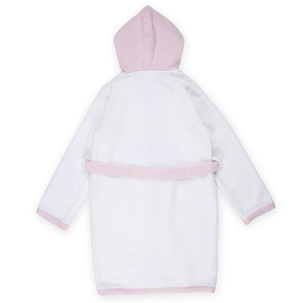 Plain Pink & White Bathrobe