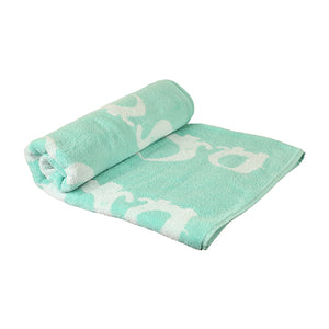 Turquoise Elephant Towel