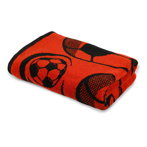 Red Football Towel