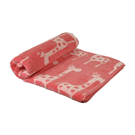 Pink Giraffe Towel